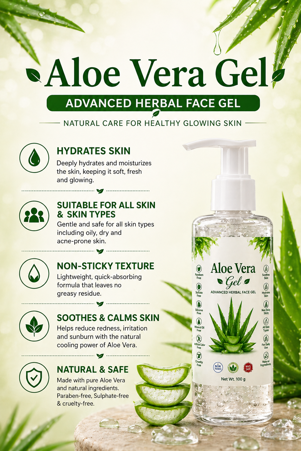 aloe vera gel dk miracle herbal - benefits